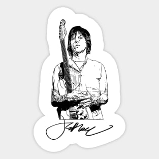 Jeff Beck Guitar 2 Sticker